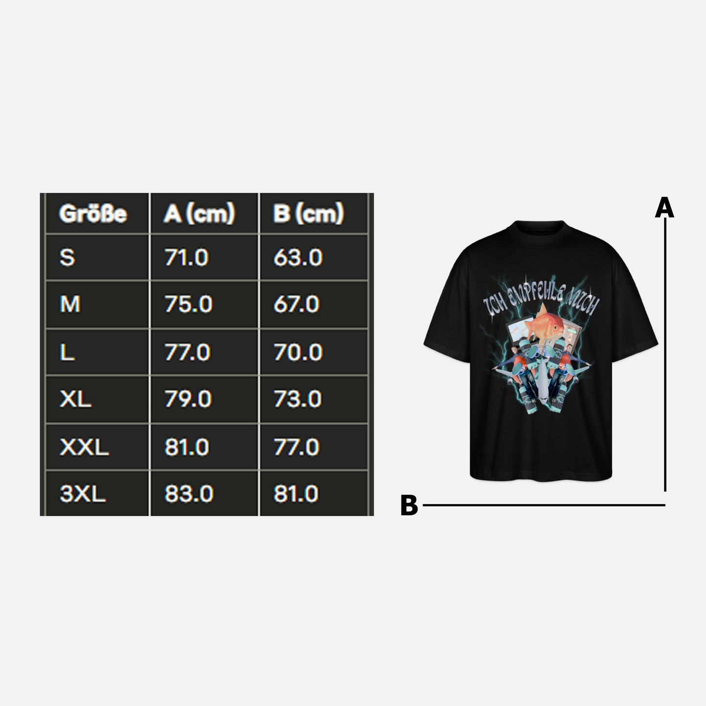 "Ich empfehle mich"-Shirt - Oversized - Bio-Baumwolle